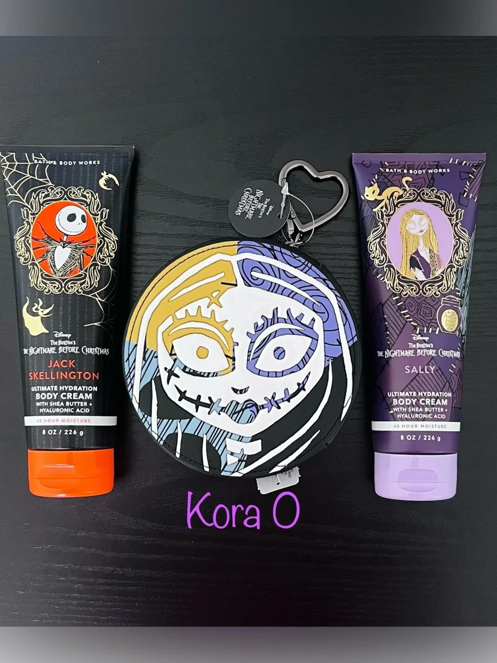 Nightmare Before Christmas Sally & Jack Body Creams & Keychain